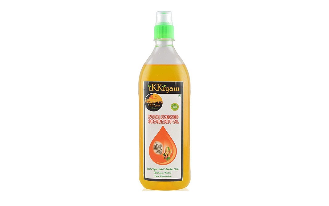 Ikkiyam Wood Pressed Groundnut Oil    Bottle  1 litre